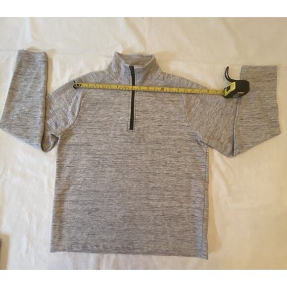 Banana Republic Pullover Men’s Small Gray Moisture Wicking 1/4 Zip Long Sleeve - Picture 5 of 16